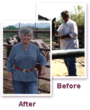 Suzy before and after Sonoma diet